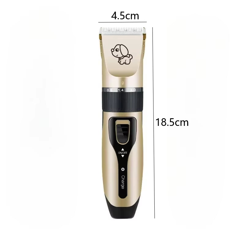 Professional Cat Dog Hair Clipper Grooming Kit Rechargeable Pet Hair Trimmer Shaver Set Animals Hair Cutting Machine Low-Noise