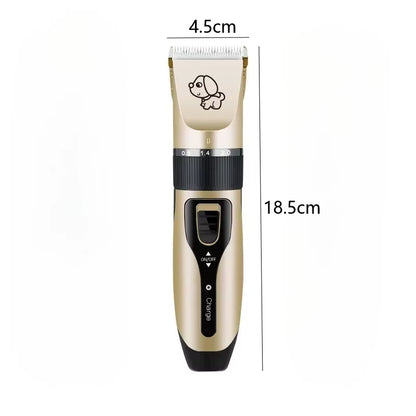 Professional Cat Dog Hair Clipper Grooming Kit Rechargeable Pet Hair Trimmer Shaver Set Animals Hair Cutting Machine Low-Noise