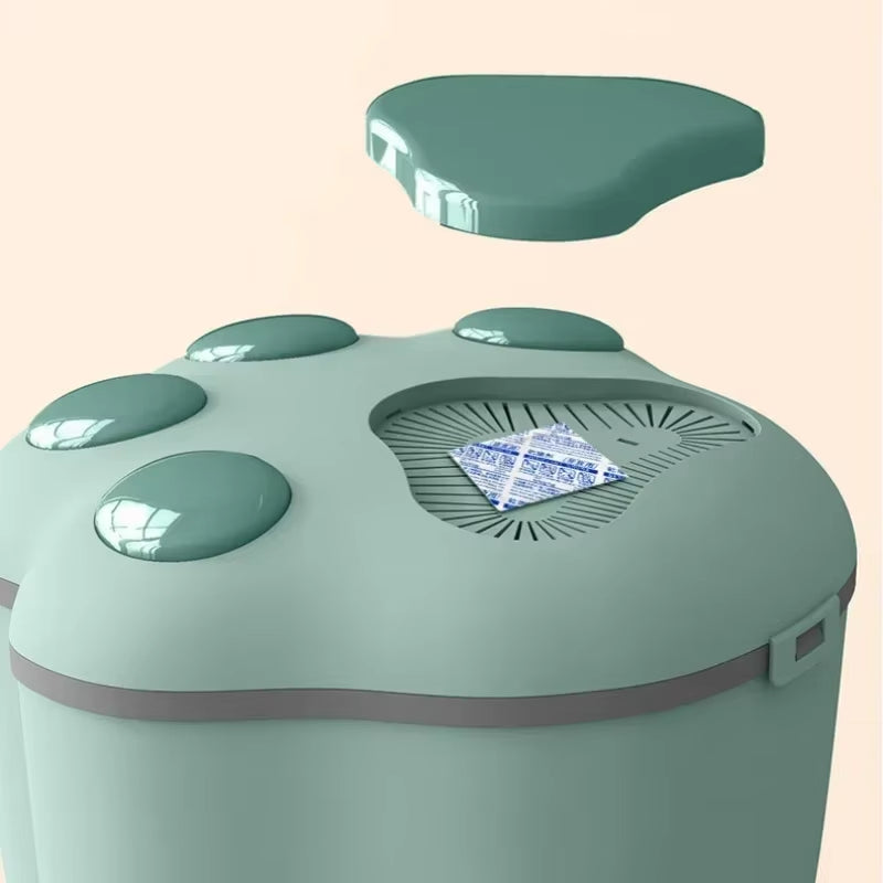 Large Dog Food Storage Bucket Pet Food Storage Bucket Food Seal Moisture-Proof Cat Dry Food Bucket Storage Box Pet Dog Feeders