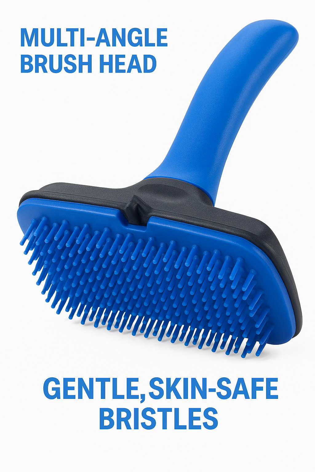 Multi-Angle Pet Grooming Brush for Dogs & Cats